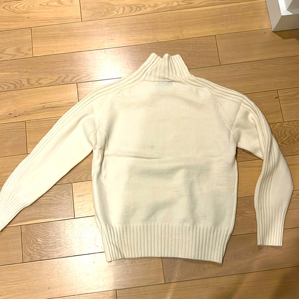 Petal & Pup small cozy white knit sweater
